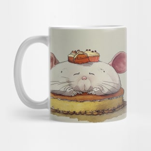 Fat Mouse Eating Cake Mug